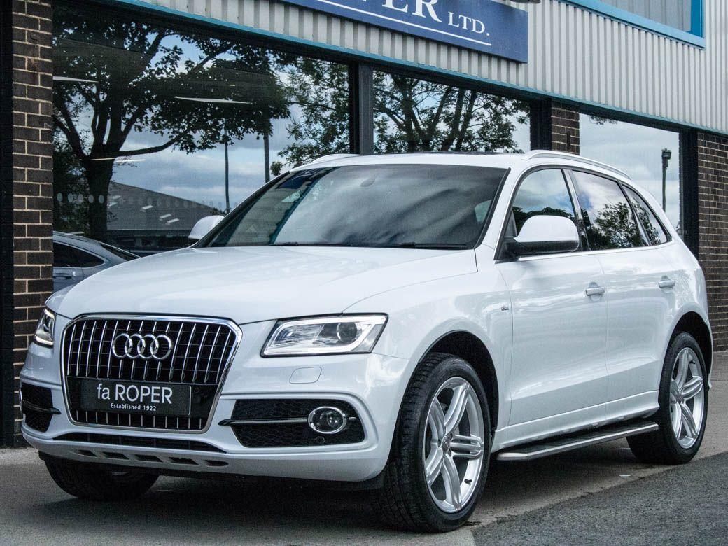 Audi Q5 2.0 TDI quattro S Line Plus S tronic 177ps Estate Diesel Glacier White Metallic