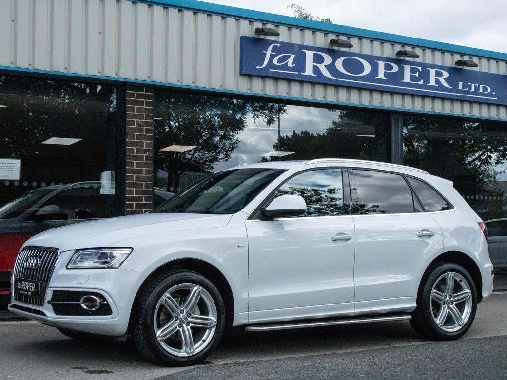 Audi Q5 2.0 TDI quattro S Line Plus S tronic 177ps Estate Diesel Glacier White Metallic