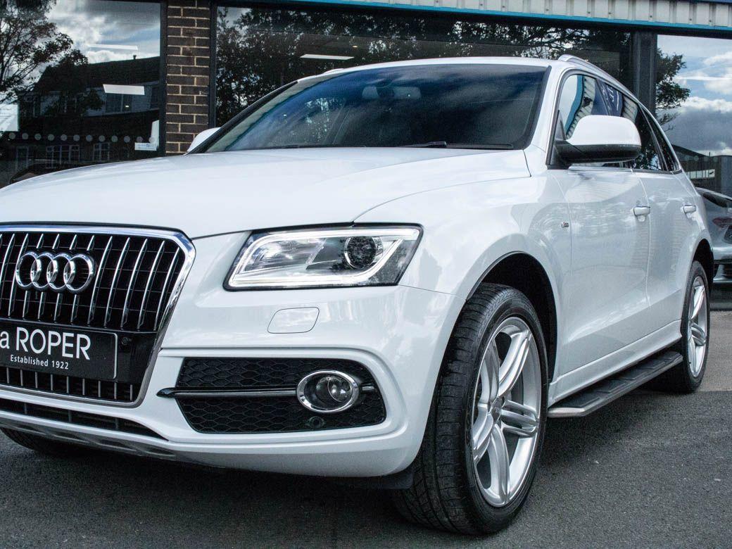 Audi Q5 2.0 TDI quattro S Line Plus S tronic 177ps Estate Diesel Glacier White Metallic