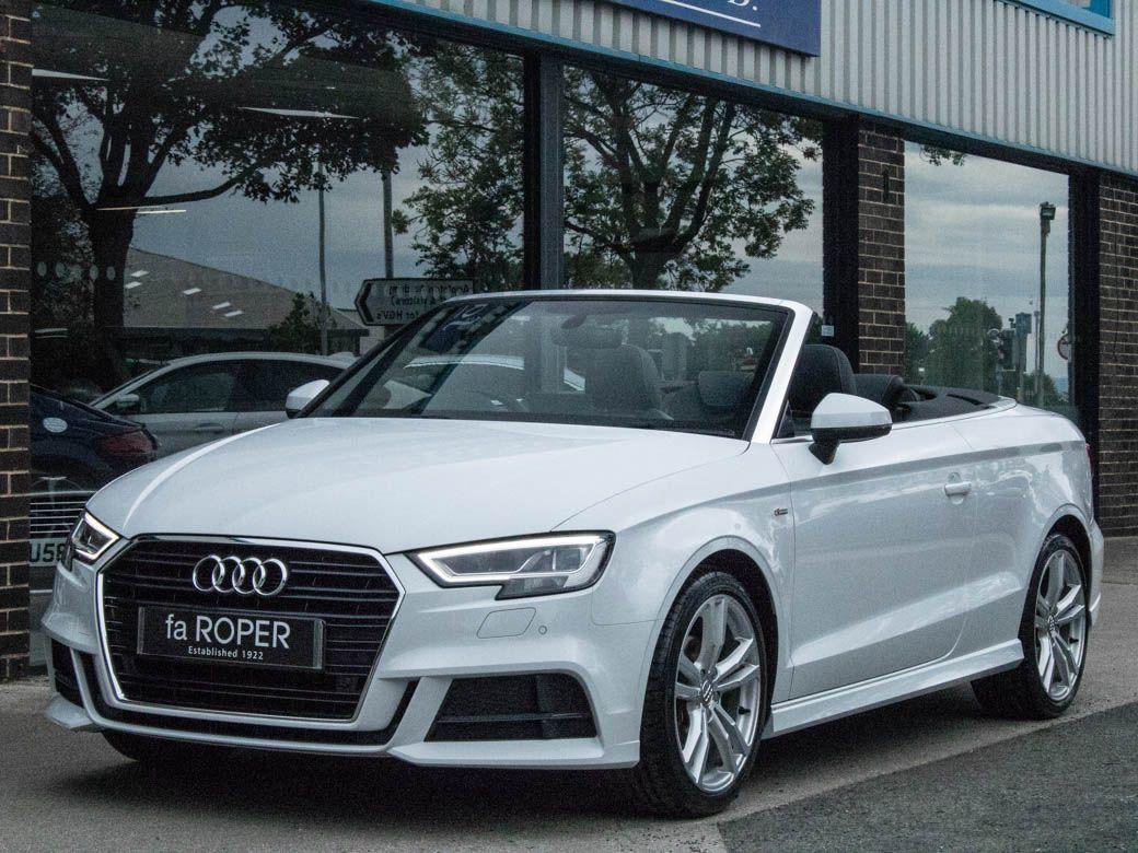 Audi A3 Cabriolet 1.5 TFSI S Line S tronic 150ps Convertible Petrol Glacier White MetallicAudi A3 Cabriolet 1.5 TFSI S Line S tronic 150ps Convertible Petrol Glacier White Metallic at fa Roper Ltd Bradford