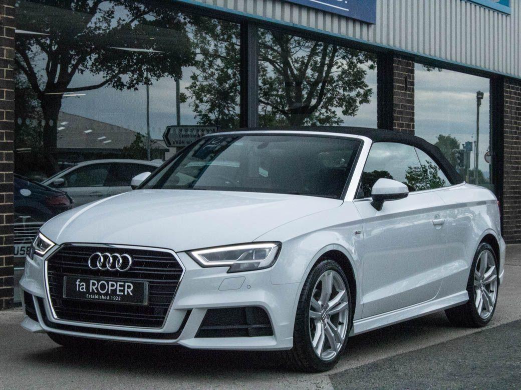 Audi A3 Cabriolet 1.5 TFSI S Line S tronic 150ps Convertible Petrol Glacier White Metallic