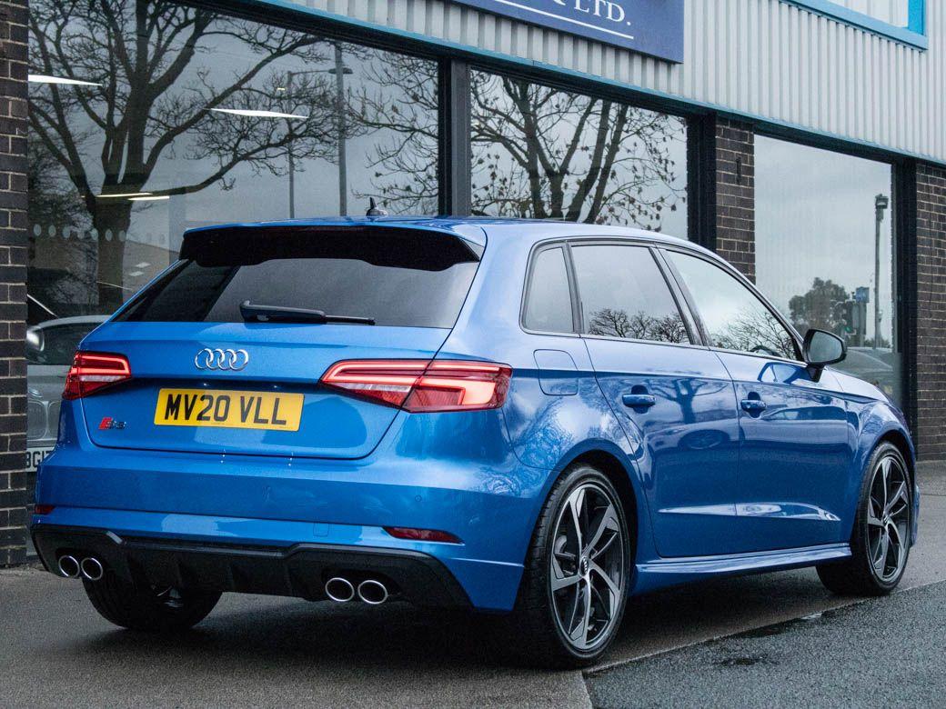 Audi A3 S3 Sportback 2.0 TFSI quattro Black Edition S tronic 300ps Hatchback Petrol Ara Blue Crystal