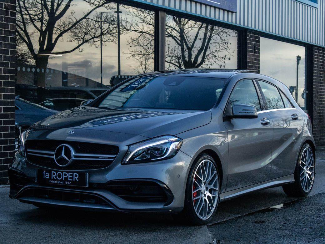 Mercedes-Benz A Class 2.0 A45 AMG 4MATIC Premium Auto Hatchback Petrol Mountain Grey MetallicMercedes-Benz A Class 2.0 A45 AMG 4MATIC Premium Auto Hatchback Petrol Mountain Grey Metallic at fa Roper Ltd Bradford