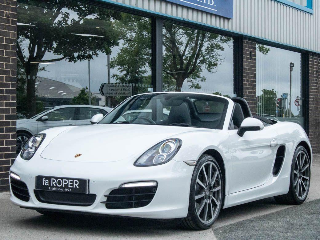 Porsche Boxster 2.7 PDK Convertible Petrol WhitePorsche Boxster 2.7 PDK Convertible Petrol White at fa Roper Ltd Bradford