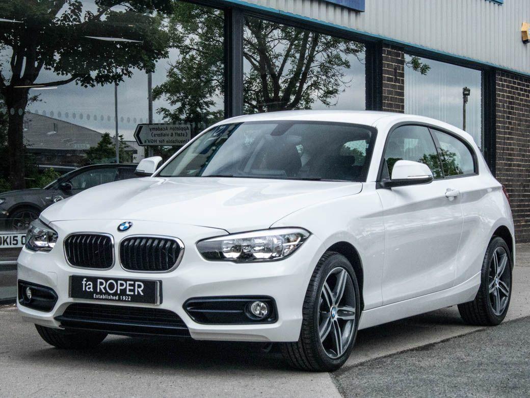 BMW 1 Series 1.5 118i Sport 3 door Nav Hatchback Petrol White Alpine