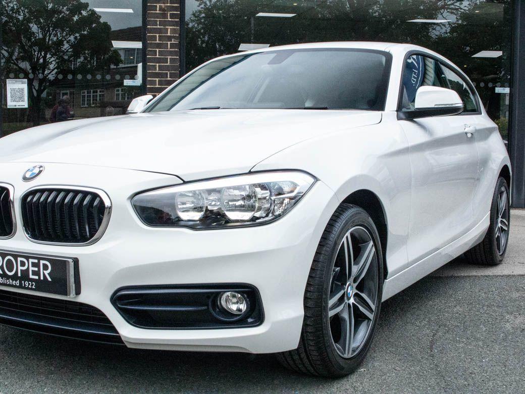 BMW 1 Series 1.5 118i Sport 3 door Nav Hatchback Petrol White Alpine