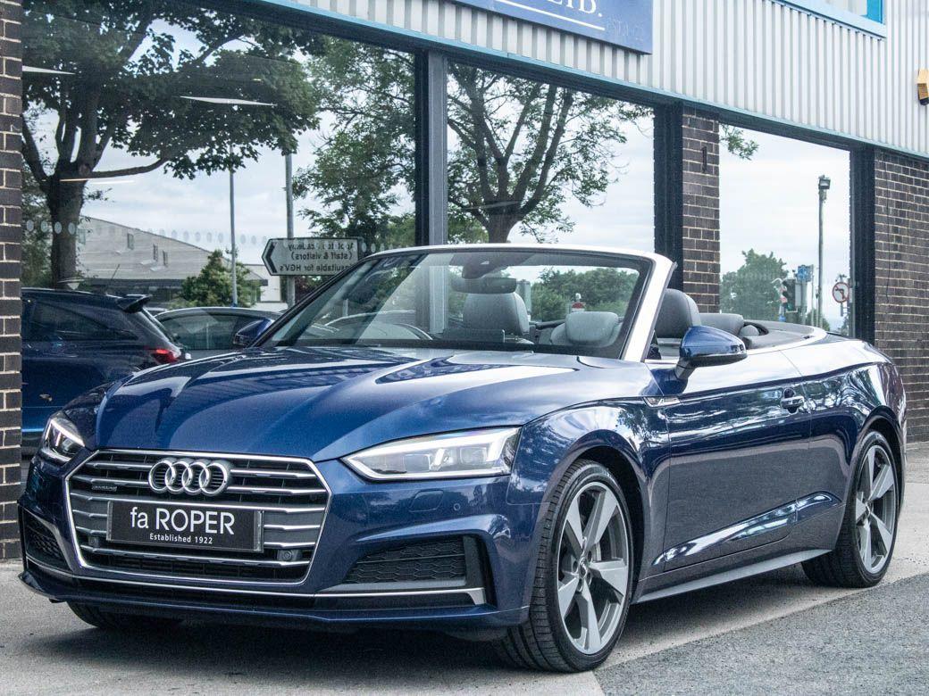 Audi A5 2.0 TFSI Quattro S Line 2dr S Tronic Convertible Petrol Scuba Blue MetallicAudi A5 2.0 TFSI Quattro S Line 2dr S Tronic Convertible Petrol Scuba Blue Metallic at fa Roper Ltd Bradford