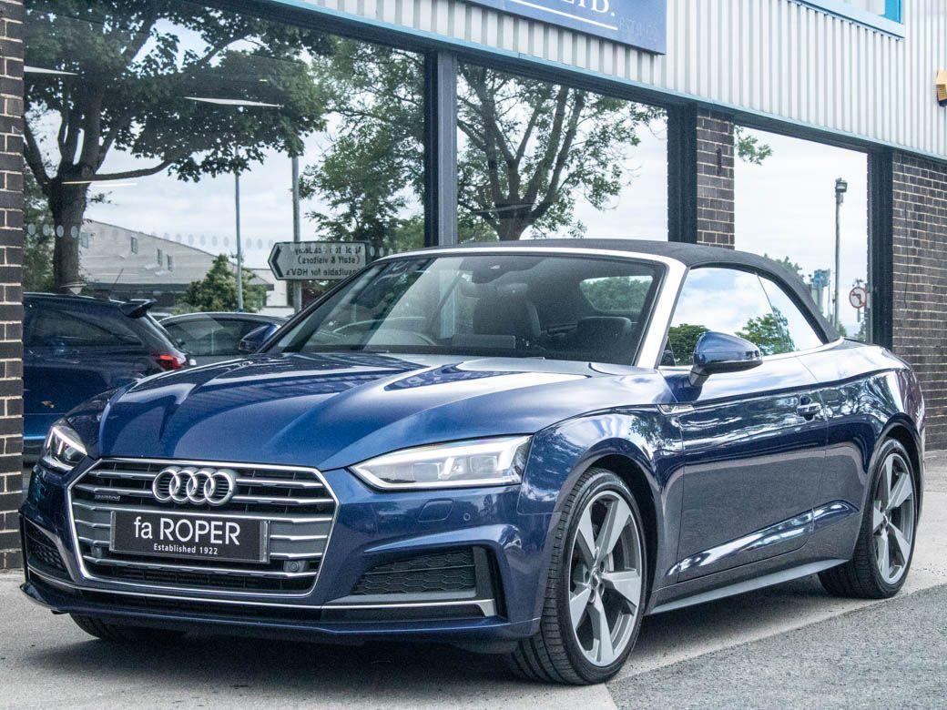 Audi A5 2.0 TFSI Quattro S Line 2dr S Tronic Convertible Petrol Scuba Blue Metallic