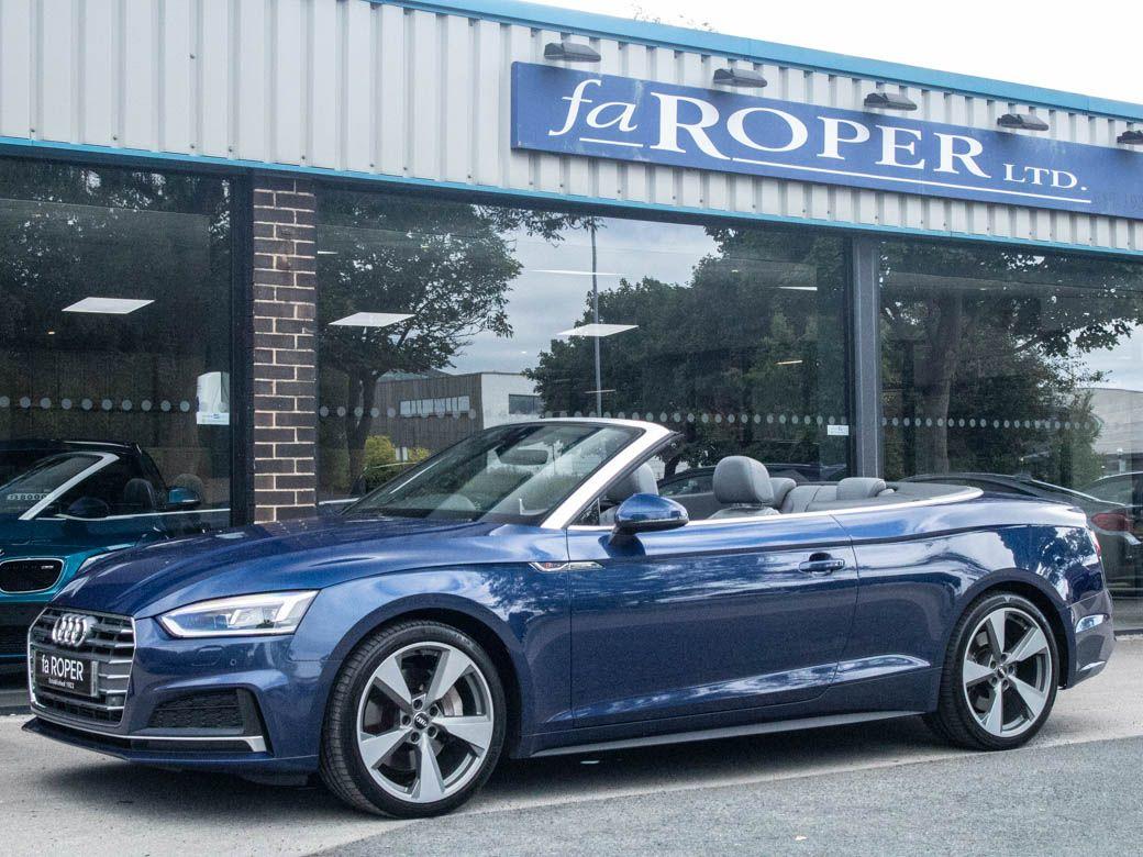 Audi A5 2.0 TFSI Quattro S Line 2dr S Tronic Convertible Petrol Scuba Blue Metallic