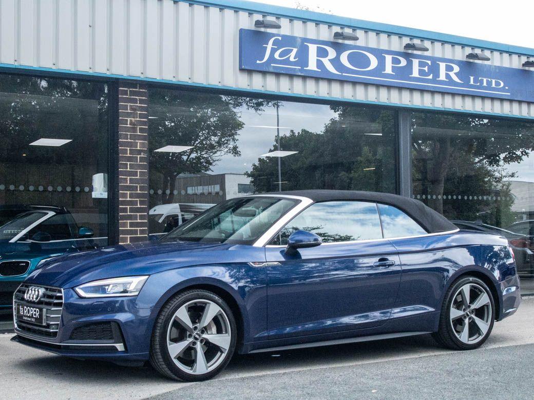 Audi A5 2.0 TFSI Quattro S Line 2dr S Tronic Convertible Petrol Scuba Blue Metallic