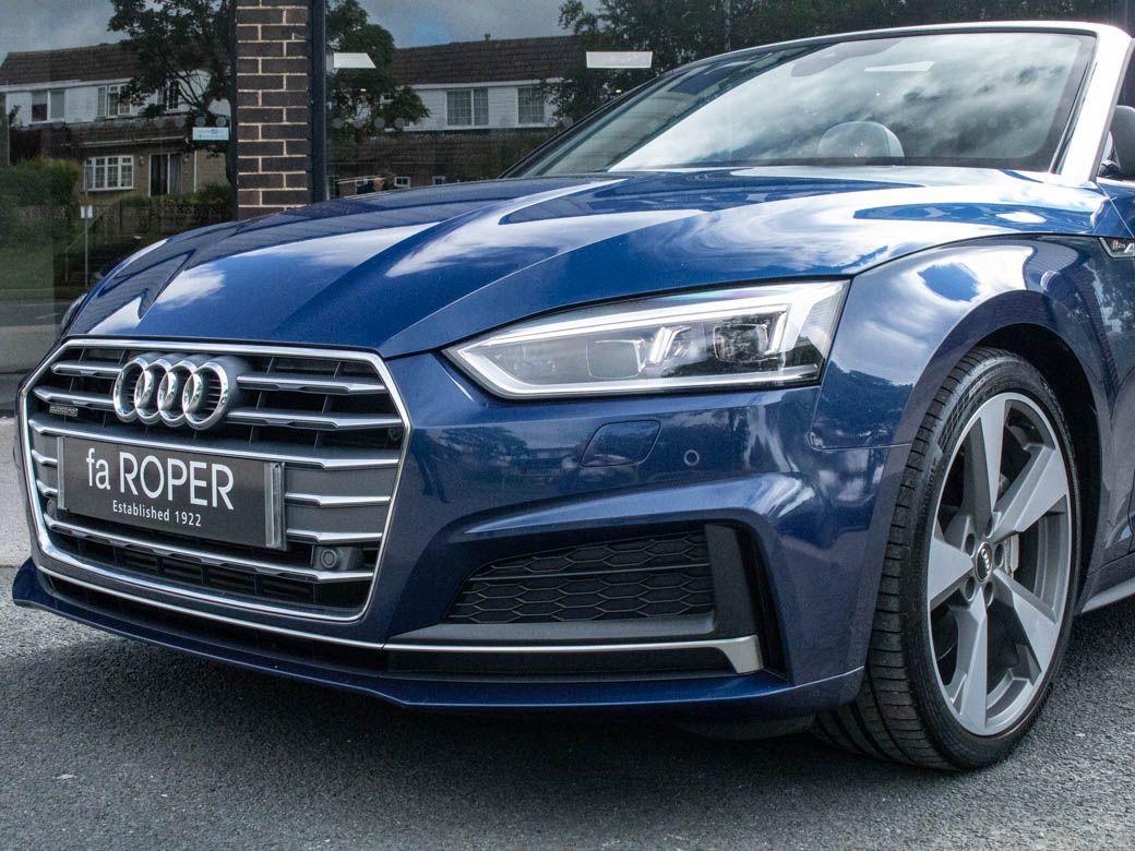 Audi A5 2.0 TFSI Quattro S Line 2dr S Tronic Convertible Petrol Scuba Blue Metallic