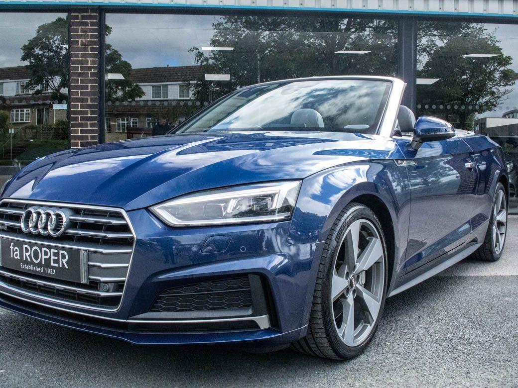 Audi A5 2.0 TFSI Quattro S Line 2dr S Tronic Convertible Petrol Scuba Blue Metallic