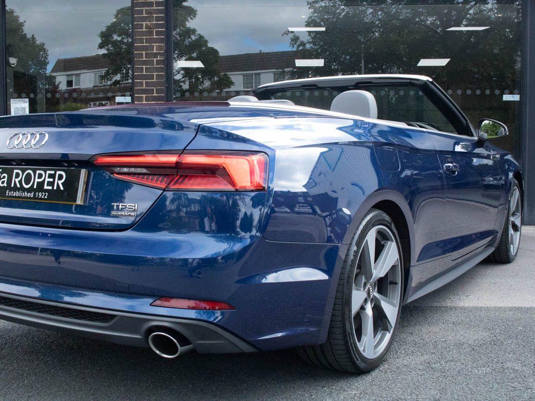 Audi A5 2.0 TFSI Quattro S Line 2dr S Tronic Convertible Petrol Scuba Blue Metallic