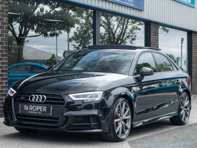 Audi A3 S3 Saloon 2.0 TFSI quattro Black Edition S-tronic 310ps Saloon Petrol Panther Black Crystal