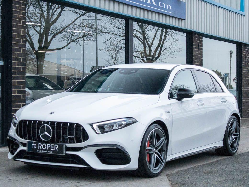 Mercedes-Benz A Class 2.0 A45 S 4MATIC+ 8G DCT Auto 421ps Hatchback Petrol Polar WhiteMercedes-Benz A Class 2.0 A45 S 4MATIC+ 8G DCT Auto 421ps Hatchback Petrol Polar White at fa Roper Ltd Bradford