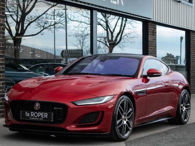 Jaguar F-Type 5.0 V8 R-Dynamic P450 AWD Auto 450ps Coupe Petrol Firenze Red Metallic