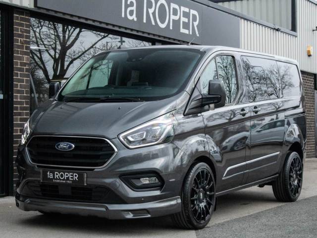 Ford Transit Custom 2.0 320 EcoBlue L1 Limited Double Cab-in-Van Q Sport Auto 185ps Crew Van Diesel Magnetic Grey Metallic