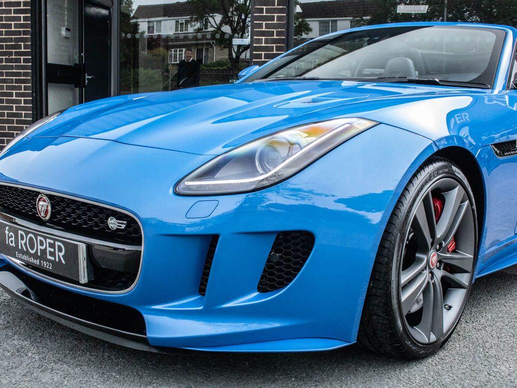 Jaguar F-Type Convertible 3.0 V6 S British Design Edition AWD Auto 380ps Convertible Petrol Ultra Blue Metallic