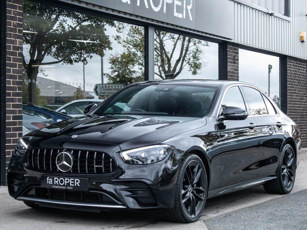 Mercedes-Benz E Class E53 AMG 3.0 EQ Boost Bi-Turbo Premium Plus 4MATIC+ Auto 457ps Saloon Petrol Obsidian Black MetallicMercedes-Benz E Class E53 AMG 3.0 EQ Boost Bi-Turbo Premium Plus 4MATIC+ Auto 457ps Saloon Petrol Obsidian Black Metallic at fa Roper Ltd Bradford