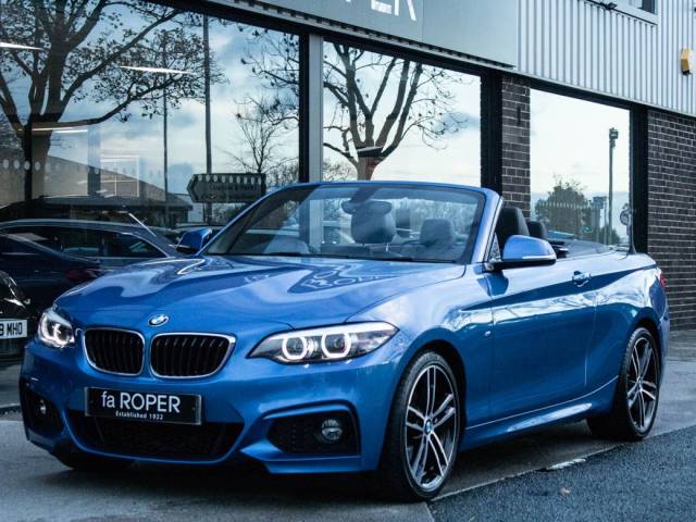 BMW 2 Series 2.0 220i M Sport Convertible Auto 184ps Convertible Petrol Estoril Blue Metallic