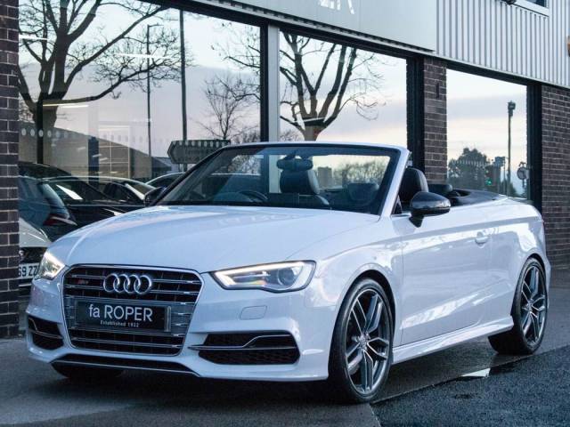Audi A3 S3 Cabriolet 2.0 TFSI quattro S tronic 300ps Convertible Petrol Glacier White Metallic