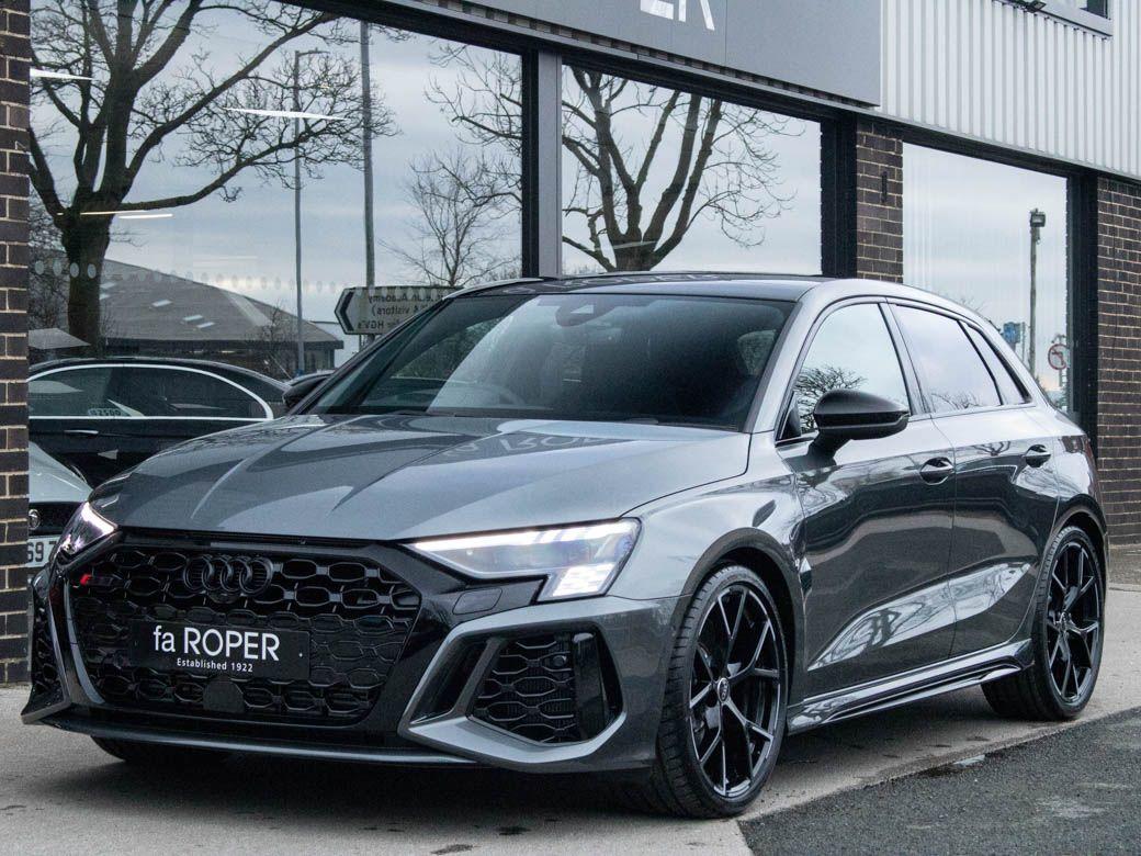 Audi RS3 Sportback 2.5 TFSI Vorsprung quattro S tronic 400ps Hatchback Petrol Daytona Grey PearlAudi RS3 Sportback 2.5 TFSI Vorsprung quattro S tronic 400ps Hatchback Petrol Daytona Grey Pearl at fa Roper Ltd Bradford