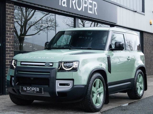 Land Rover Defender 3.0 90 D300 MHEV 75th Limited Edition AWD Auto 300ps Estate Diesel Grasmere Green Metallic