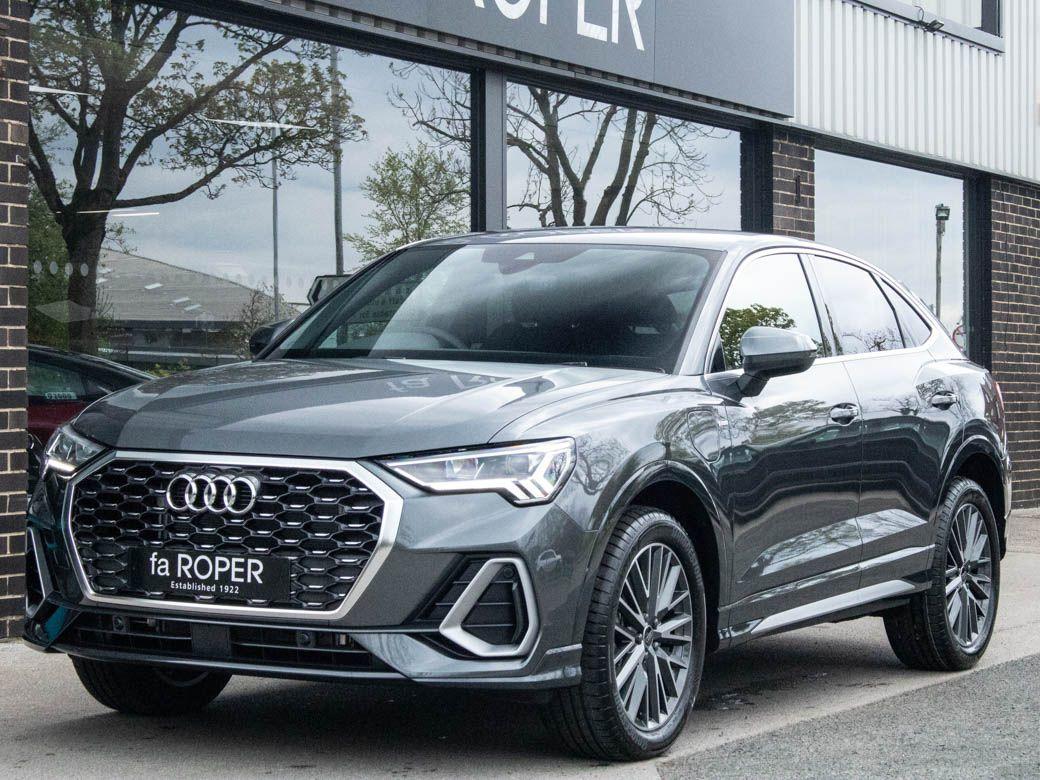 Audi Q3 1.4 45 TFSI e S Line Sportback S tronic 245ps Crossover Petrol / Electric Hybrid Daytona Grey MetallicAudi Q3 1.4 45 TFSI e S Line Sportback S tronic 245ps Crossover Petrol / Electric Hybrid Daytona Grey Metallic at fa Roper Ltd Bradford