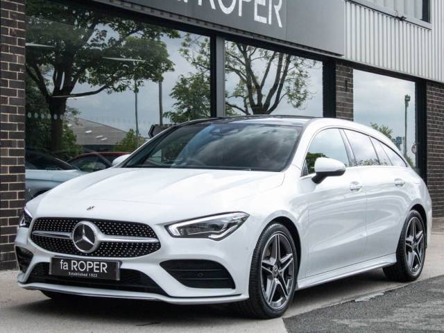Mercedes-Benz CLA 2.0 220d AMG Line Premium Plus Shooting Brake Auto Estate Diesel Digital White Metallic