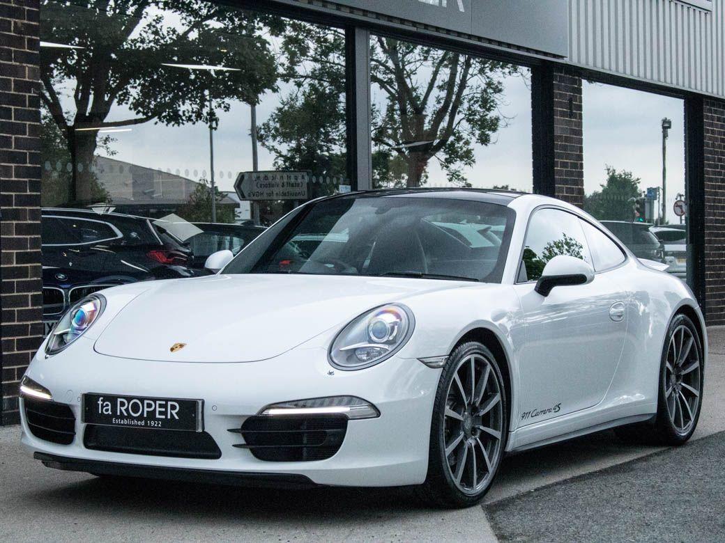 Porsche 911 991 3.8 Carrera 4S PDK 400ps Coupe Petrol WhitePorsche 911 991 3.8 Carrera 4S PDK 400ps Coupe Petrol White at fa Roper Ltd Bradford