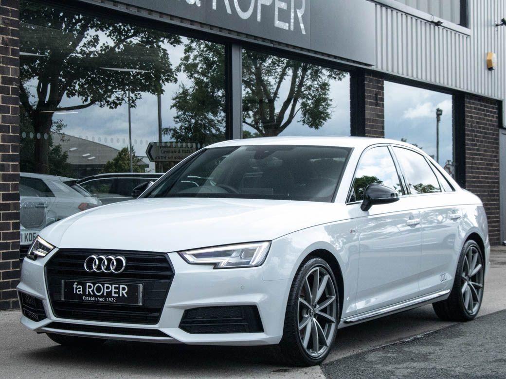 Audi A4 2.0 TFSI 40 Black Edition S tronic 190ps Saloon Petrol Glacier White MetallicAudi A4 2.0 TFSI 40 Black Edition S tronic 190ps Saloon Petrol Glacier White Metallic at fa Roper Ltd Bradford