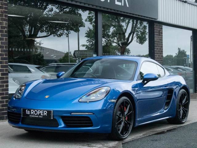 Porsche Cayman 718 2.5T S PDK 350ps Coupe Petrol Sapphire Blue Metallic