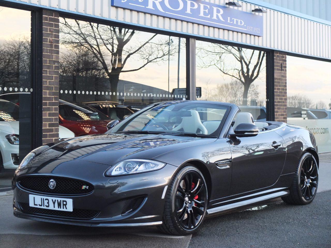 Jaguar XK Convertible 5.0 Supercharged V8 R Auto (Speed Body Pack, Performance Seats) Convertible Petrol Stratus Grey MetallicJaguar XK Convertible 5.0 Supercharged V8 R Auto (Speed Body Pack, Performance Seats) Convertible Petrol Stratus Grey Metallic at fa Roper Ltd Bradford