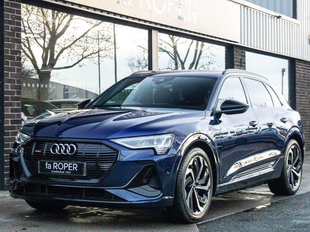 Audi E-tron 0.0 55 Black Edition quattro SUV 95kwh Auto 408ps Estate Electric Navarra Blue MetallicAudi E-tron 0.0 55 Black Edition quattro SUV 95kwh Auto 408ps Estate Electric Navarra Blue Metallic at fa Roper Ltd Bradford