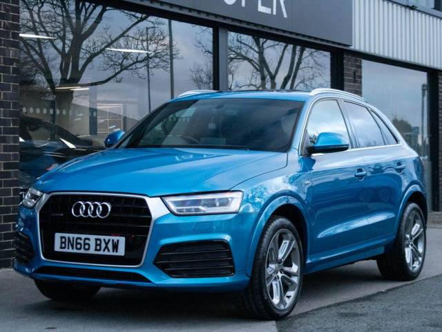 Audi Q3 2.0T FSI quattro S Line Plus S tronic 180ps Estate Petrol Hainan Blue Metallic