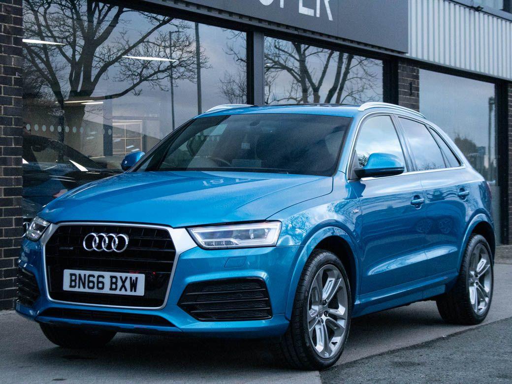 Audi Q3 2.0T FSI quattro S Line Plus S tronic 180ps Estate Petrol Hainan Blue MetallicAudi Q3 2.0T FSI quattro S Line Plus S tronic 180ps Estate Petrol Hainan Blue Metallic at fa Roper Ltd Bradford