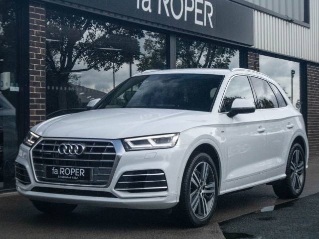 Audi Q5 3.0 V6 TDI S Line quattro S Line Auto 286ps Estate Diesel Glacier White Metallic