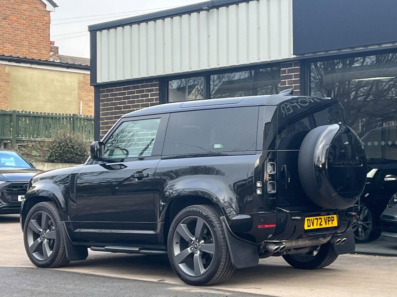 Land Rover Defender 90 P525 5.0 V8 4WD Auto Estate Petrol Santorini Black Metallic