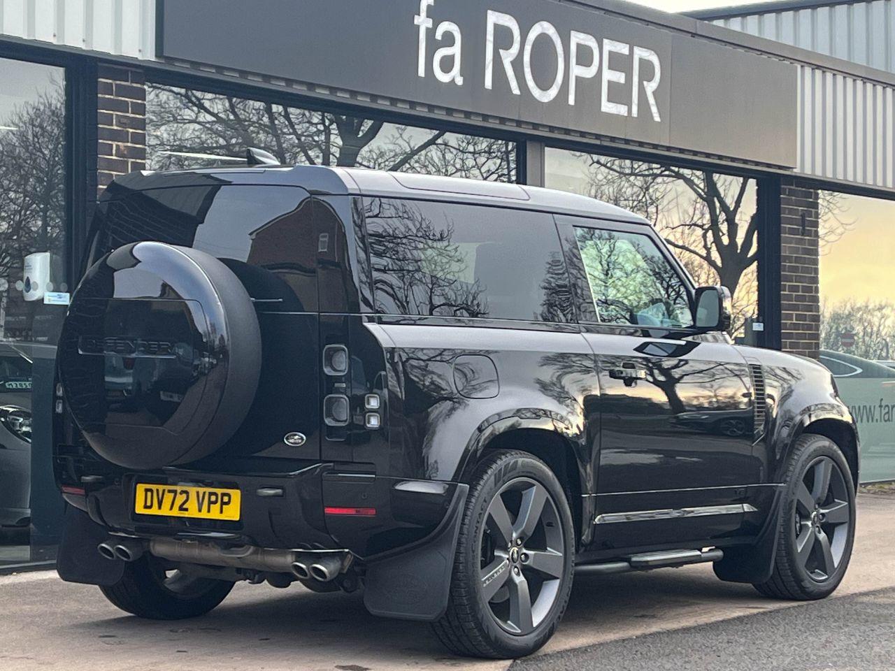Land Rover Defender 90 P525 5.0 V8 4WD Auto Estate Petrol Santorini Black Metallic