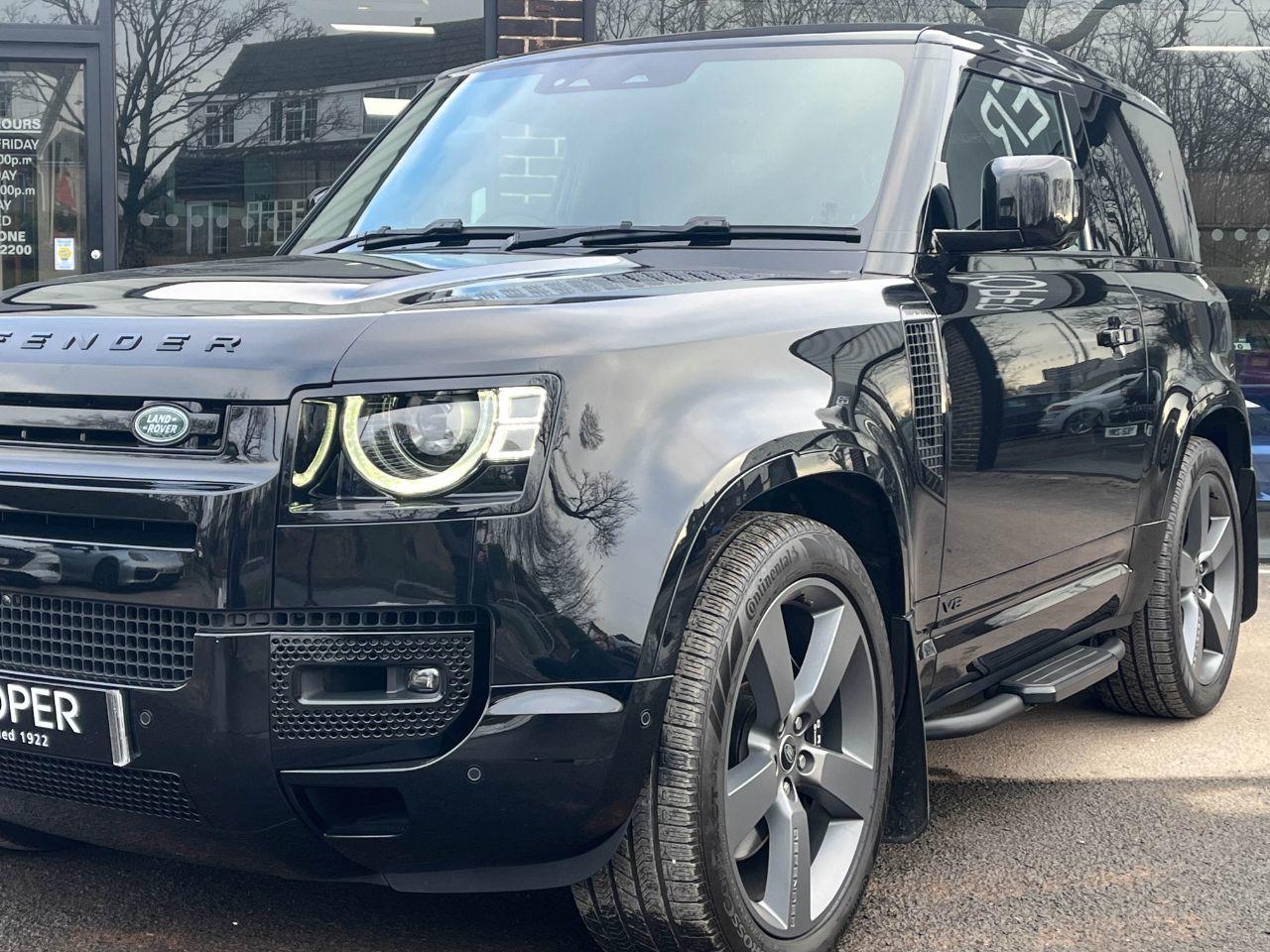 Land Rover Defender 90 P525 5.0 V8 4WD Auto Estate Petrol Santorini Black Metallic