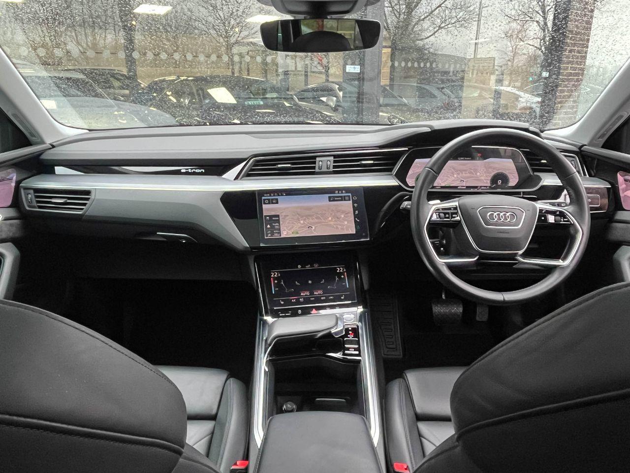 Audi E-tron 0.0 55 Launch Edition quattro SUV 95kWh Auto Estate Electric Glacier White Metallic