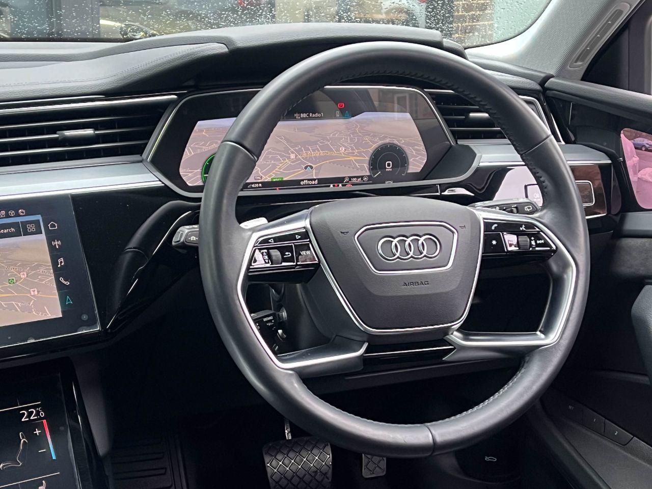 Audi E-tron 0.0 55 Launch Edition quattro SUV 95kWh Auto Estate Electric Glacier White Metallic