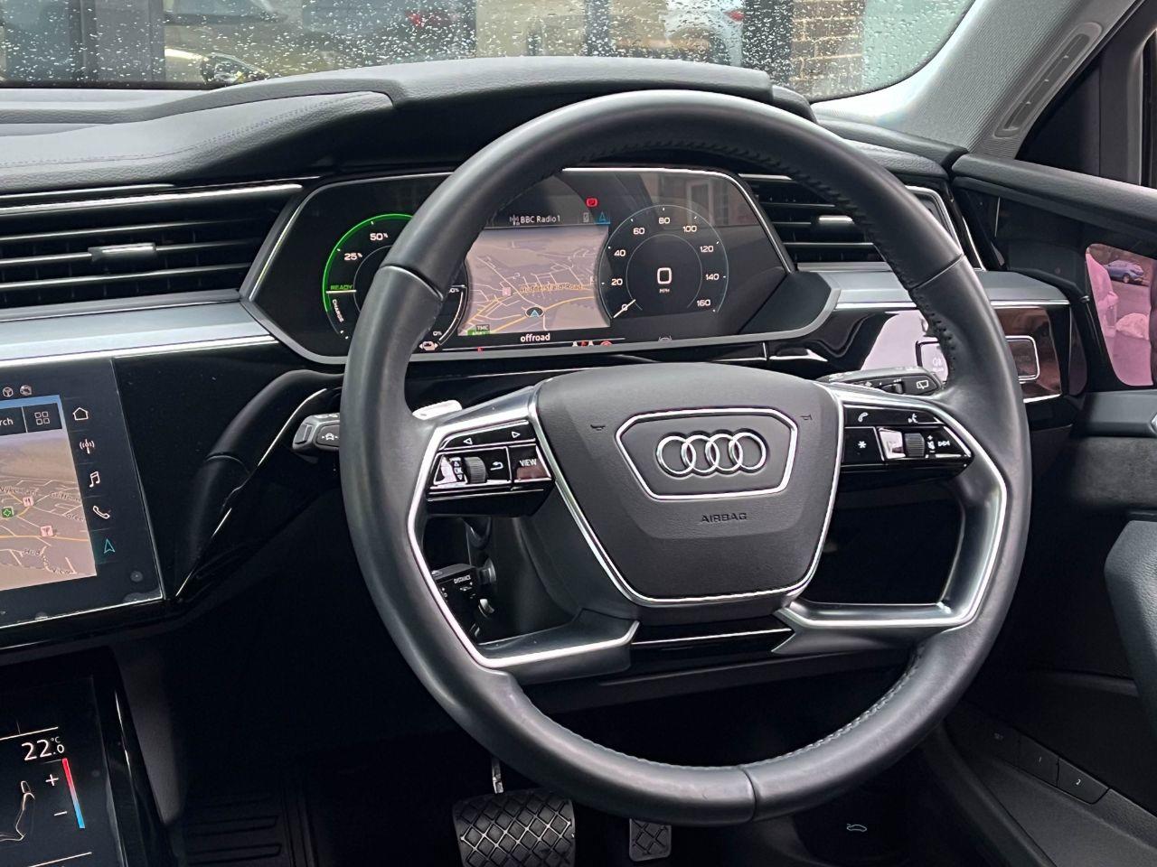 Audi E-tron 0.0 55 Launch Edition quattro SUV 95kWh Auto Estate Electric Glacier White Metallic