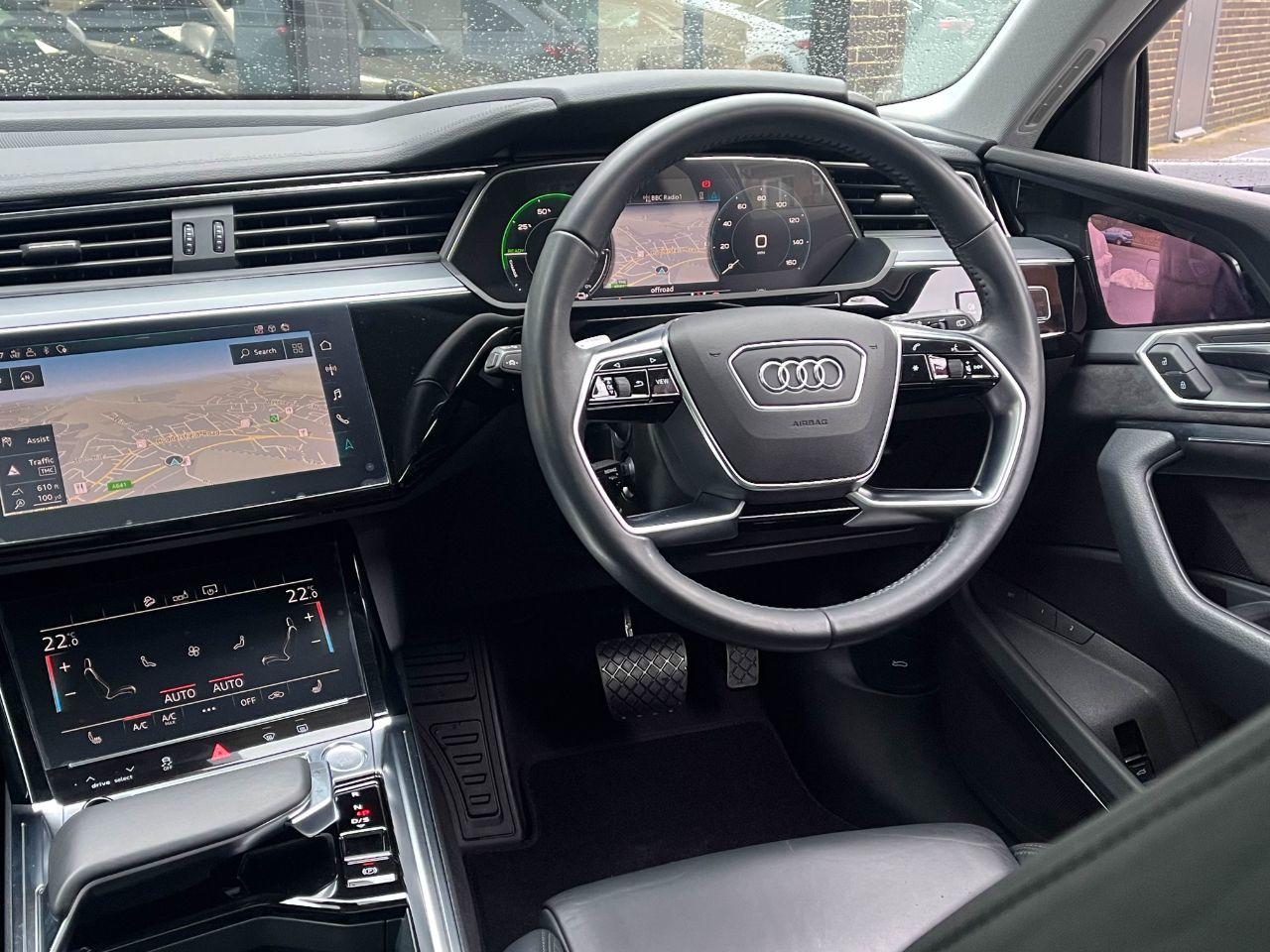 Audi E-tron 0.0 55 Launch Edition quattro SUV 95kWh Auto Estate Electric Glacier White Metallic