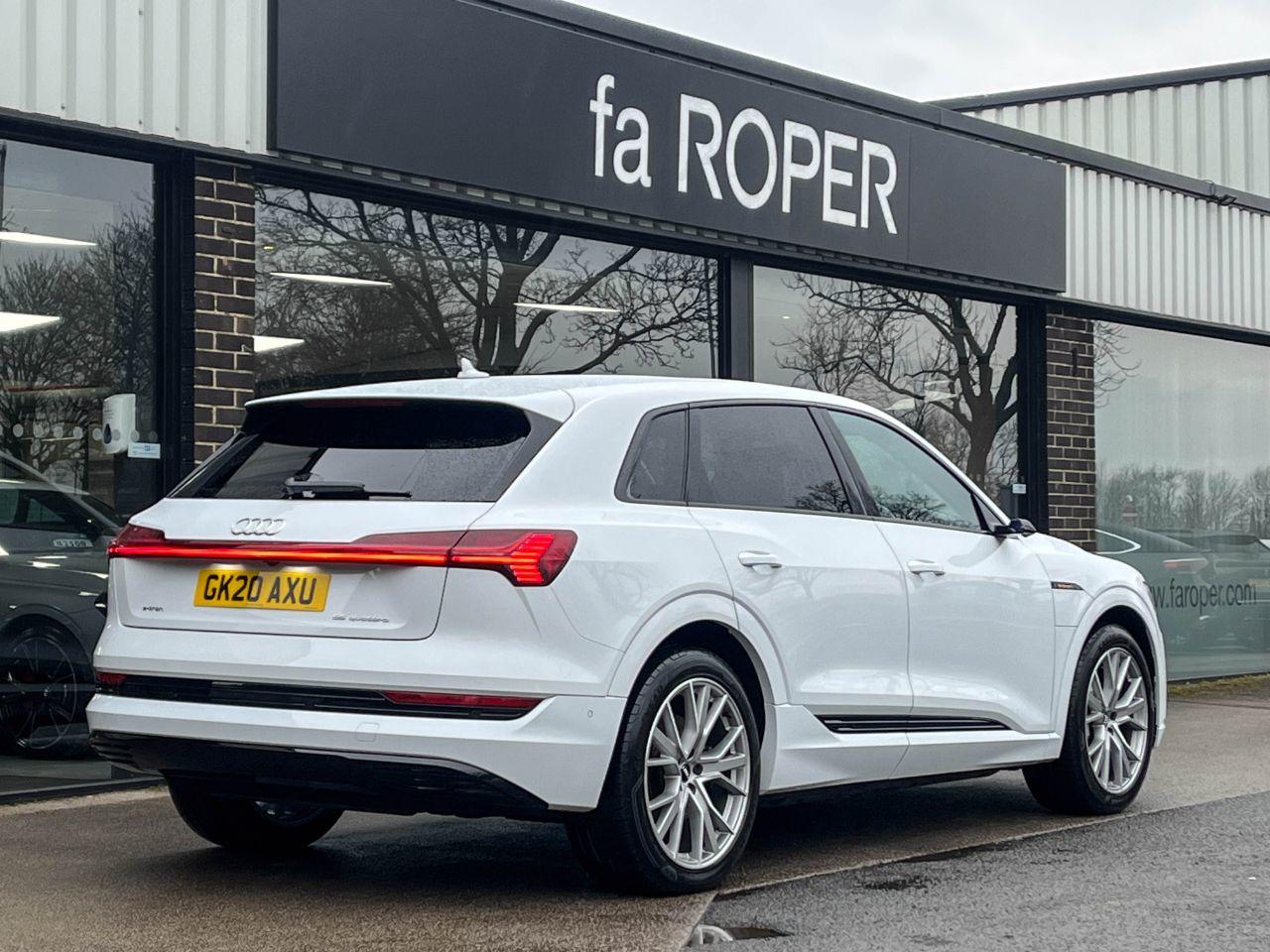 Audi E-tron 0.0 55 Launch Edition quattro SUV 95kWh Auto Estate Electric Glacier White Metallic