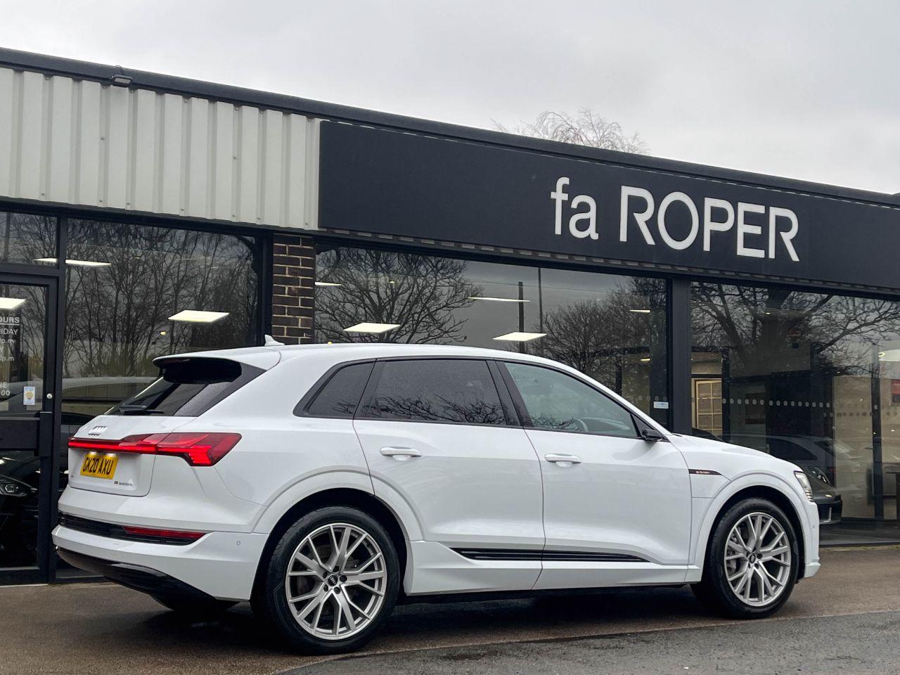 Audi E-tron 0.0 55 Launch Edition quattro SUV 95kWh Auto Estate Electric Glacier White Metallic