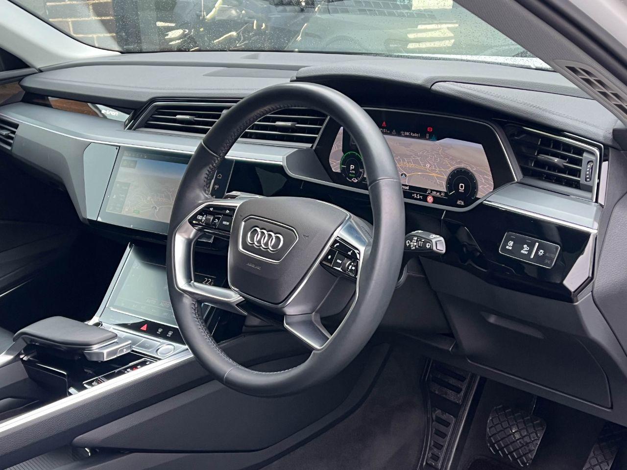 Audi E-tron 0.0 55 Launch Edition quattro SUV 95kWh Auto Estate Electric Glacier White Metallic