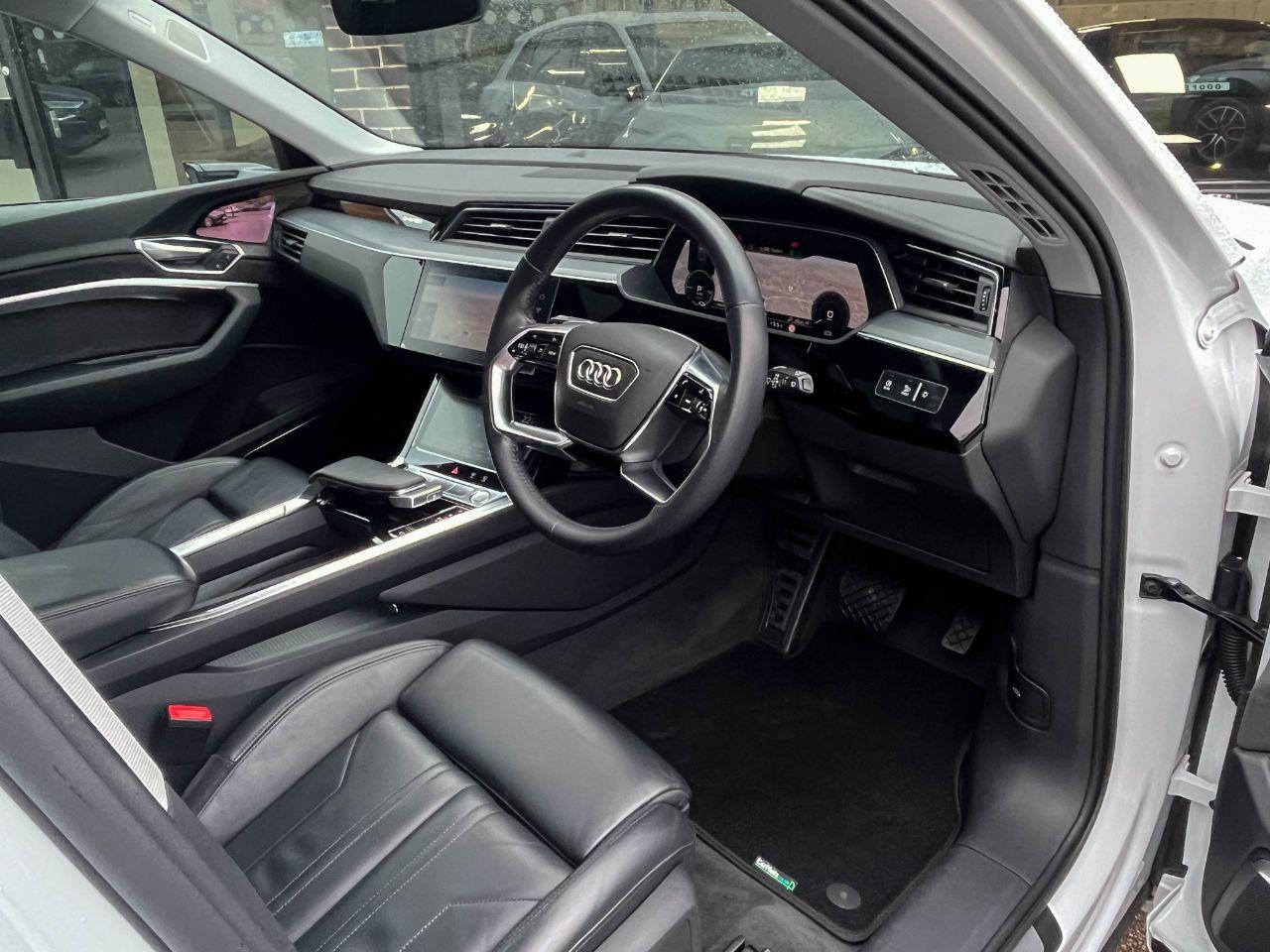 Audi E-tron 0.0 55 Launch Edition quattro SUV 95kWh Auto Estate Electric Glacier White Metallic