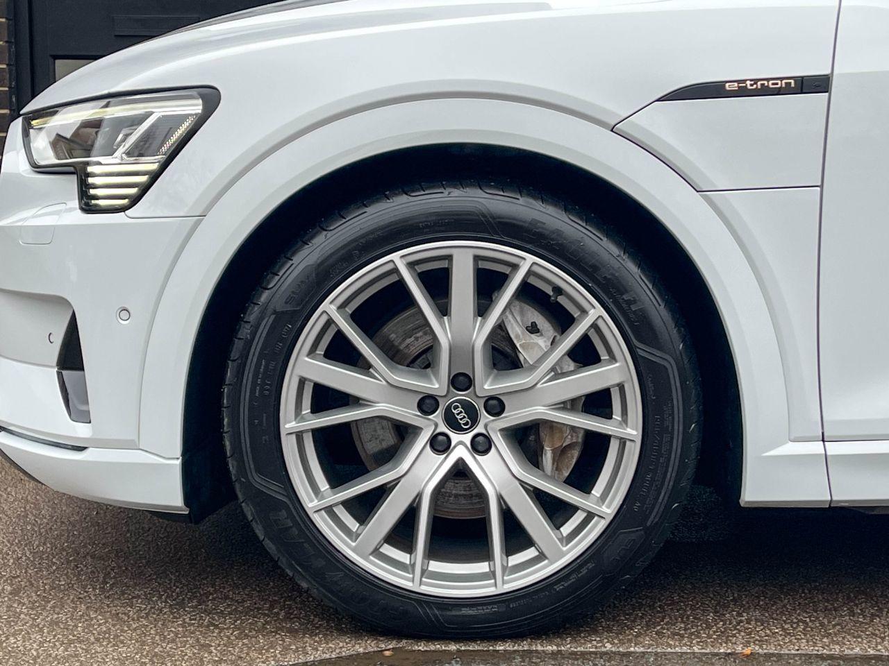 Audi E-tron 0.0 55 Launch Edition quattro SUV 95kWh Auto Estate Electric Glacier White Metallic