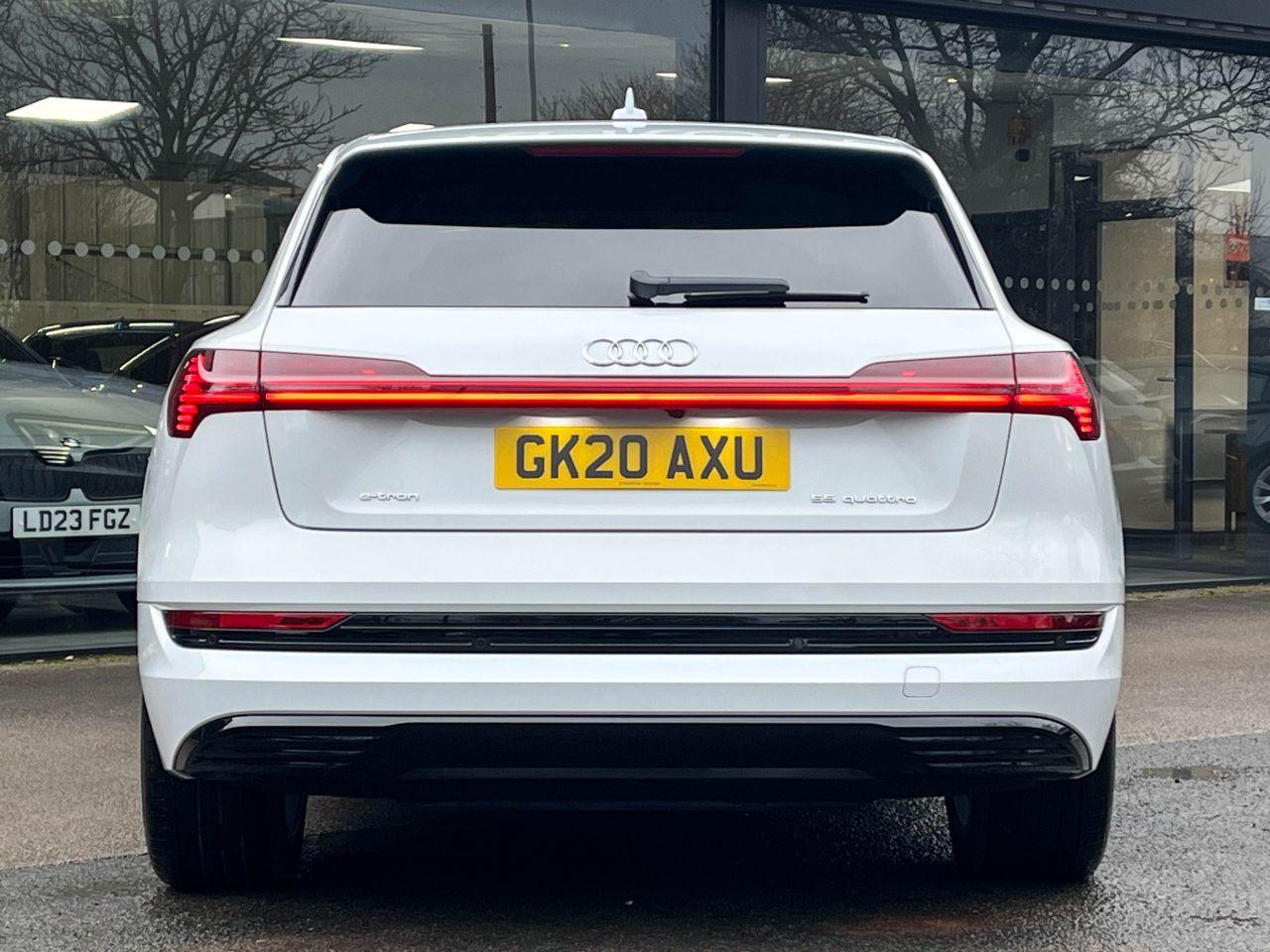Audi E-tron 0.0 55 Launch Edition quattro SUV 95kWh Auto Estate Electric Glacier White Metallic